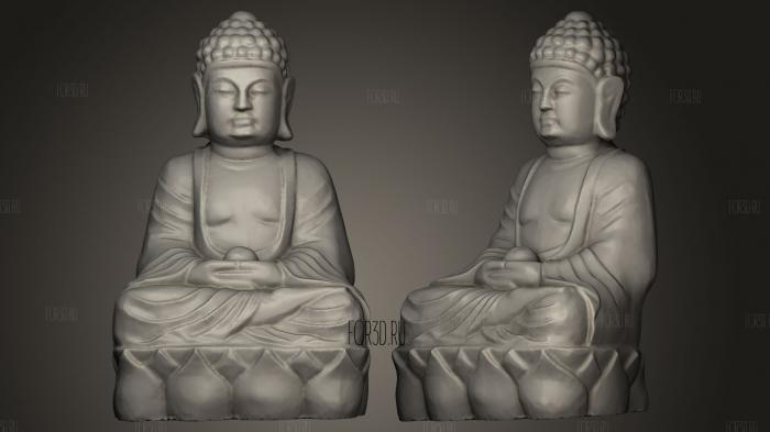 Статуя Будды 2 3d stl модель для ЧПУ